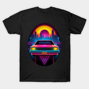 Neon Retro Car T-Shirt